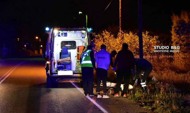 Τραγωδία στην Αργολίδα: Θανατηφόρο τροχαίο στην επαρχιακή οδό Ναυπλίου - Λυγουριού