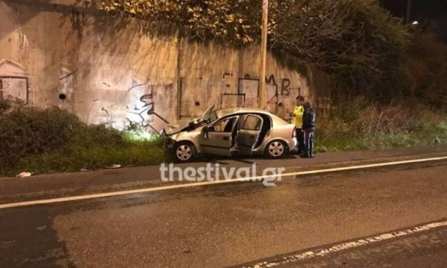 Θεσσαλονίκη: Τρελή πορεία Ι.Χ. – Έσπασε κιγκλιδώματα και «έπεσε» στο κενό