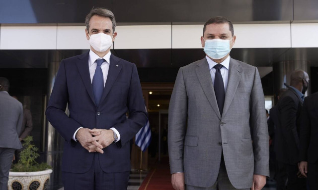 PM Mitsotakis with Dbeibah: Restarting bilateral relations, based on respect of international law