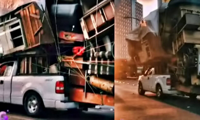 Απίστευτο: Δείτε πως χωράει μία ολόκληρη οικοσκευή πάνω σε ένα αγροτικό!