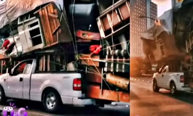 Δείτε πως χωράει μία ολόκληρη οικοσκευή πάνω σε ένα αγροτικό!