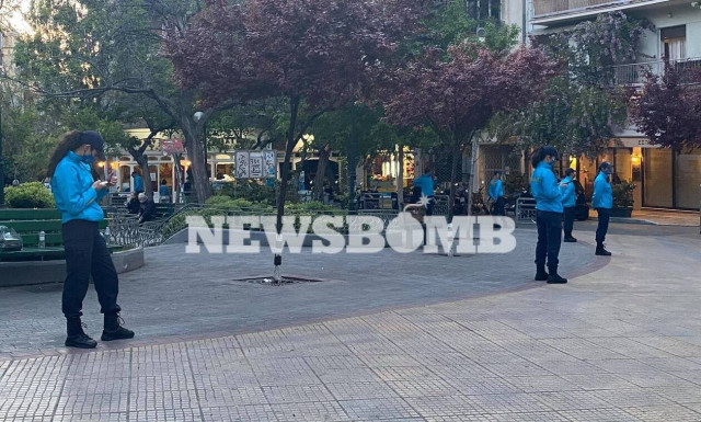 Lockdown - Κυψέλη: Σε αστυνομικό κλοιό η πλατεία του Αγίου Γεωργίου