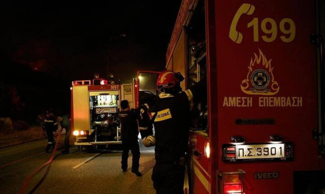 Ηράκλειο: Συναγερμός στην Πυροσβεστική για φωτιά σε χαράδρα