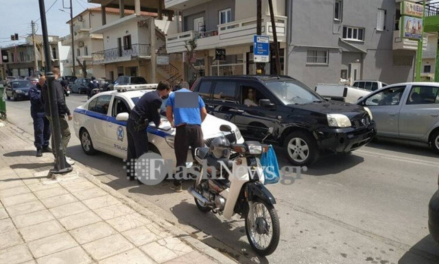 Χανιά: Μηχανάκι παρέσυρε γυναίκα στο κέντρο της πόλης