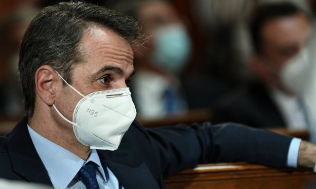 Ο Κυριάκος Μητσοτάκης στην απονομή του βραβείου «Λόρδος Βύρων» στον Τζον Κέρι