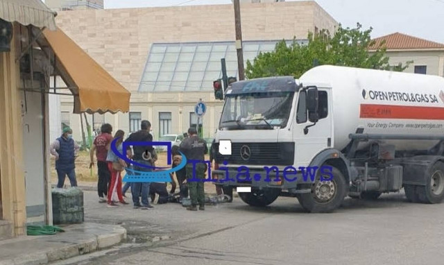 Ηλεία: Βυτιοφόρο παρέσυρε 12χρονο ποδηλάτη – Οι πρώτες εικόνες από το σημείο