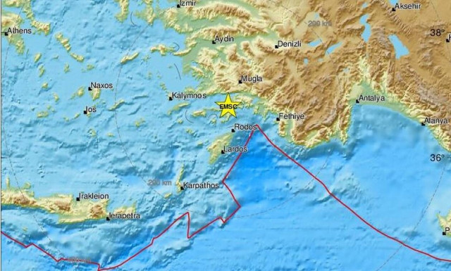 Σεισμός βόρεια της Ρόδου (pics)