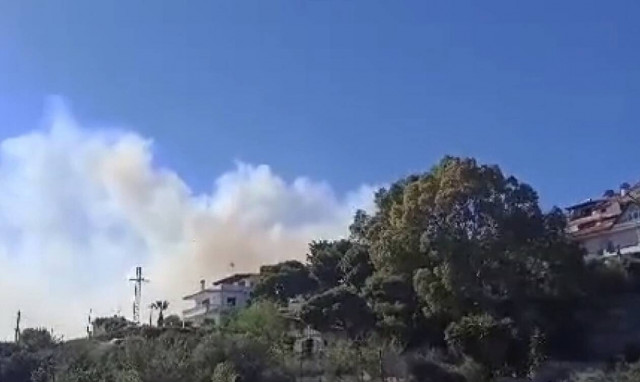 Μεγάλη φωτιά ΤΩΡΑ στην Αγία Μαρίνα Κορωπίου