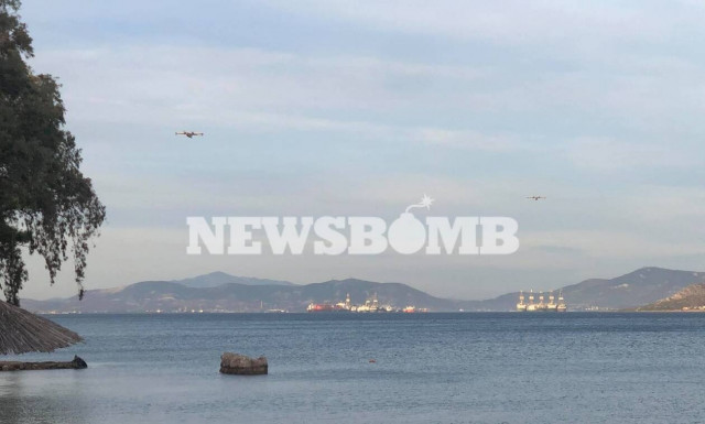 Φωτιά ΤΩΡΑ στη Νέα Πέραμο - Συναγερμός στην Πυροσβεστική