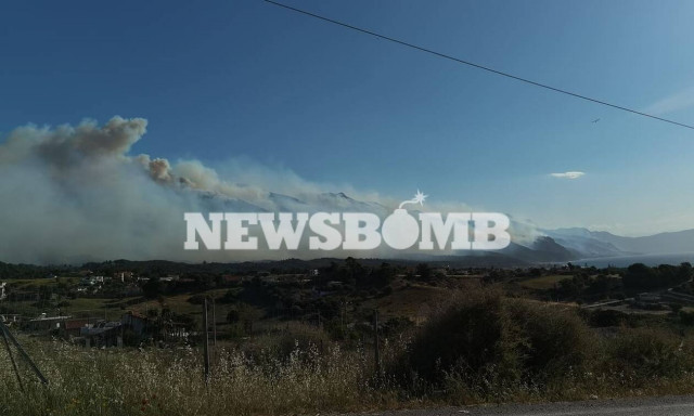 Φωτιά στην Κορινθία: Αναμένεται περαιτέρω ενίσχυση των ανέμων τις επόμενες ώρες