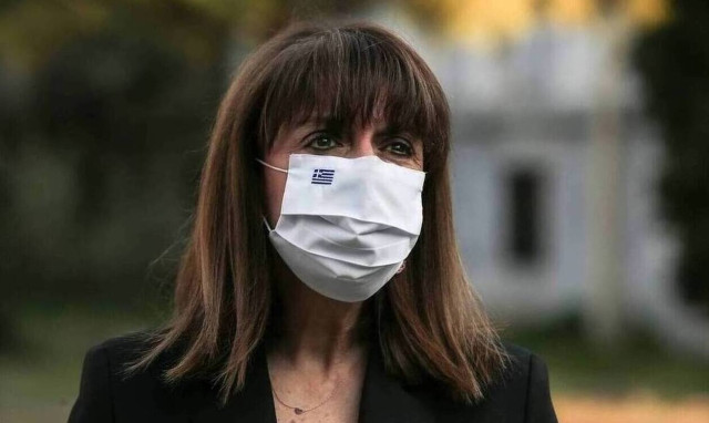 President Sakellaropoulou lays wreath to mark integration of Ionian islands with Greece