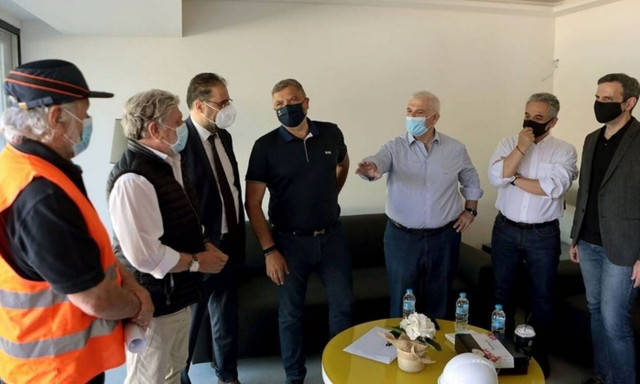 Γιώργος Πατούλης: Αυτοψία στο νέο γήπεδο της ΑΕΚ έκανε ο Περιφερειάρχης Αττικής