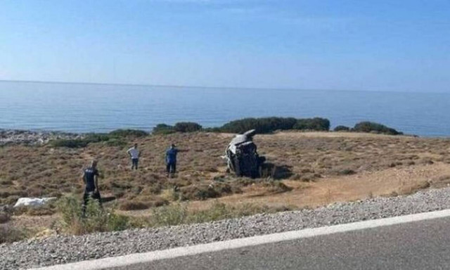 Τροχαίο δυστύχημα στη Ρόδο: Πατέρας και γιος εκτοξεύτηκαν από το οχημά τους