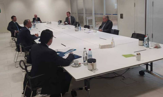 Συνάντηση  Κλάους Ρέγκλινγκ - Χρήστου Σταϊκούρα στο Λουξεμβούργο