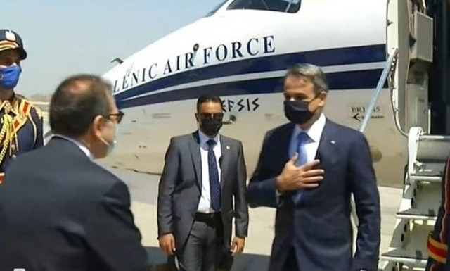 Κυριάκος Μητσοτάκης: Η άφιξη του στην Αίγυπτο