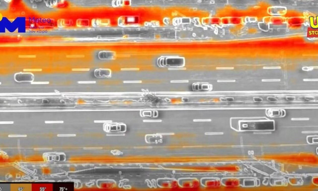 Βίντεο: Πτήση με θερμική κάμερα πάνω από την Αθήνα εν μέσω καύσωνα