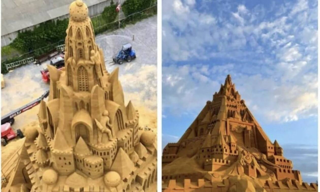 Δανία: Ο ψηλότερος πύργος στην άμμο τιμά τον αγώνα της ανθρωπότητας κατά της πανδημίας