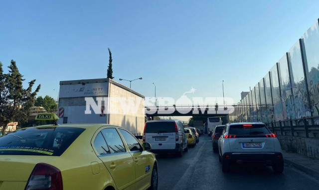 Κίνηση ΤΩΡΑ: Μεγάλο μποτιλιάρισμα και στα δύο ρεύματα του Κηφισού – Δείτε χάρτη