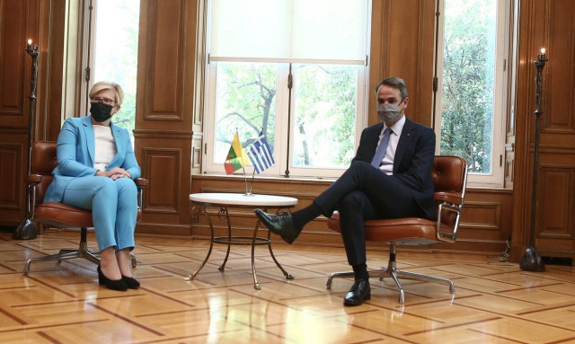 Μητσοτάκης Λιθουανή πρωθυπουργός σύνορα