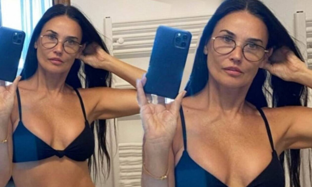 Nτέμι Μουρ: Συνεχίζει τις διακοπές της στην Κρήτη και ποζάρει με μπικίνι