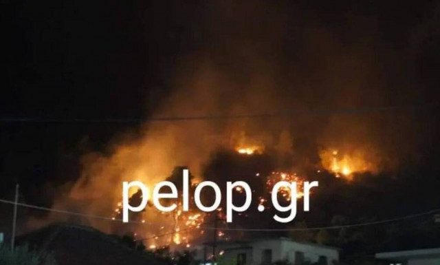 Φωτιά ΤΩΡΑ: Μεγάλη πυρκαγιά στο Σελινούντα Αιγίου – Μια ανάσα από τα σπίτια οι φλόγες