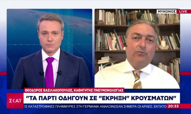 Βασιλακόπουλος: Τα πάρτι οδηγούν σε «έκρηξη» κρουσμάτων - Οι χώρες που παρατηρείται και γιατί