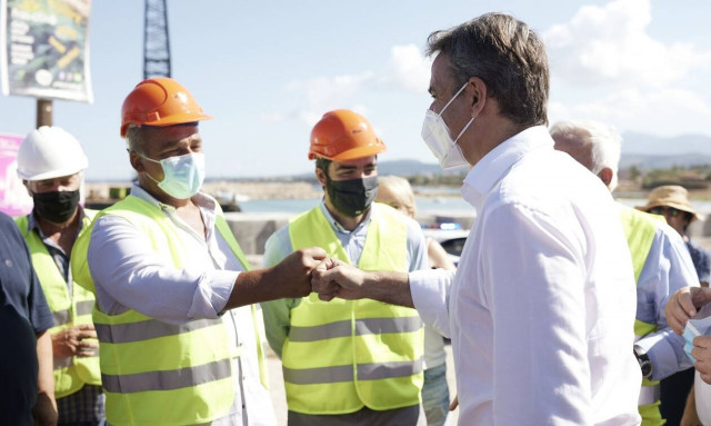 Μεσσηνία: Στο Φράγμα της Χριστιανούπολης ο Κυριάκος Μητσοτάκης