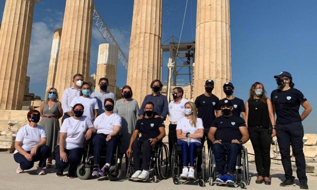 Στην Ακρόπολη η Ελληνική Παραολυμπιακή Ομάδα