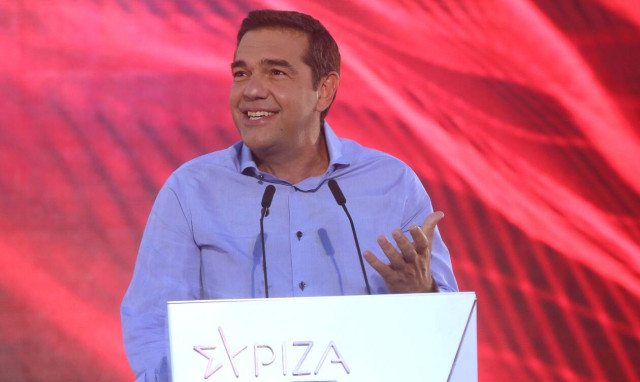 Alexis Tsipras visits Mykonos