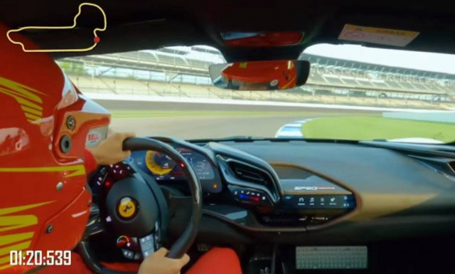 Δείτε την Ferrari SF90 Stradale να σπάει το ρεκόρ στην πίστα της Ινδιανάπολης (vid)