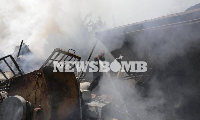 Φωτιά στη Σταμάτα: Εικόνες και βίντεο από τον εφιάλτη της πύρινης λαίλαπας