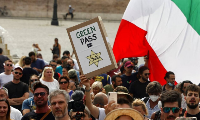 Κινητοποιήσεις των «αμφισβητιών του πράσινου πάσου» σε εννέα πόλεις της Ιταλίας      