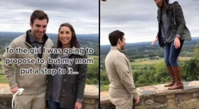 Νόμιζε οτι ο γιος της έκανε πρόταση γάμου στην αγαπημένη του και του φώναζε «όχι, όχι»