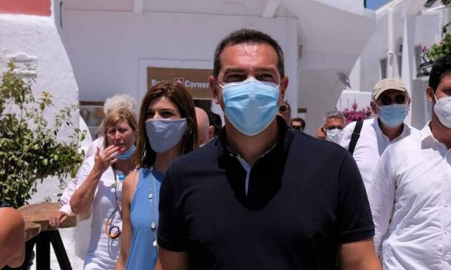 Στη βόρεια Εύβοια ο Αλέξης Τσίπρας - Στις πληγείσες από την πυρκαγιά περιοχές