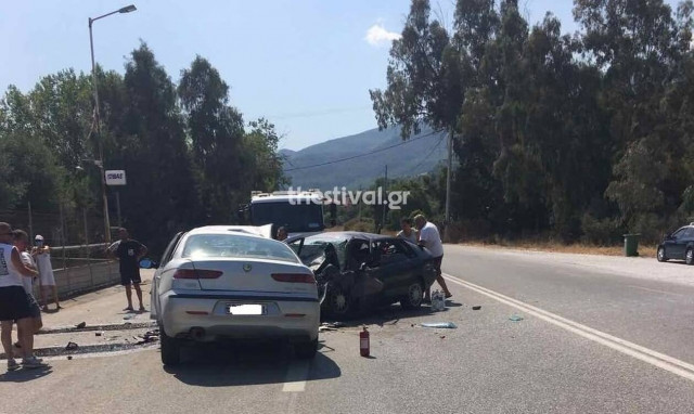 Τραγωδία στη Θεσσαλονίκη: Τροχαίο με τρεις νεκρούς και δυο τραυματίες στην Ασπροβάλτα