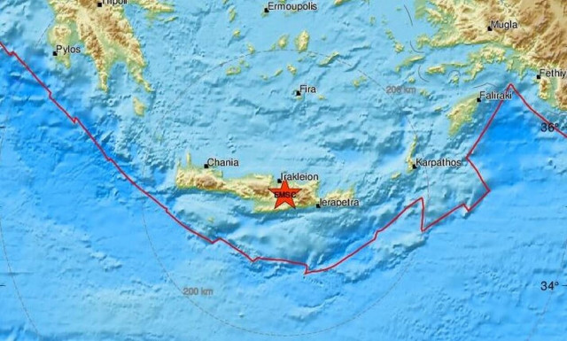 Χάρτης σεισμού