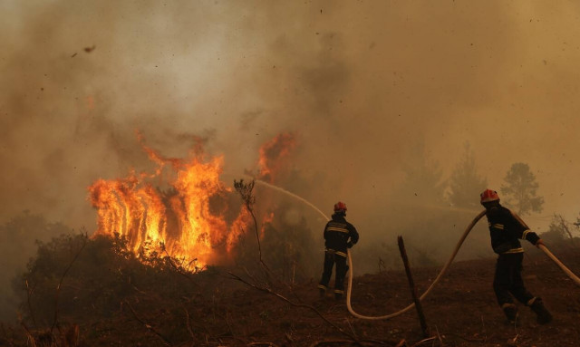 Φωτιά στα Τρίκαλα – Ανησυχία προκαλεί η αναζωπύρωση στα Στουρναραίικα