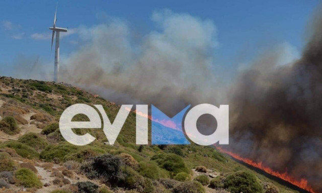 Φωτιά ΤΩΡΑ στην Εύβοια: Εντολή εκκένωσης στα Μεσοχώρια Καρύστου