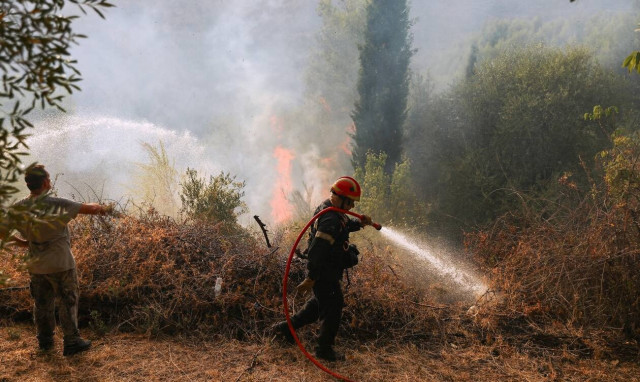 Πύρινα μέτωπα σε Εύβοια και Αρχαία Κόρινθο - Μήνυμα του 112 για εκκένωση οικισμού