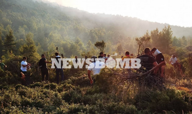 Φωτιά: Μάχη για να σωθούν τα Βίλια από Πυροσβεστική, Στρατό και κατοίκους - Βελτίωση στην Κερατέα