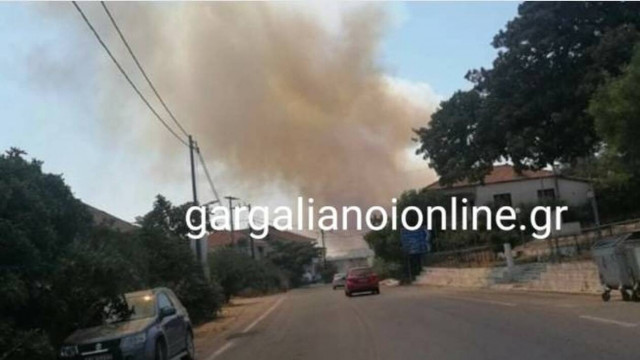 Φωτιά ΤΩΡΑ στις Βουφράδες Μεσσηνίας