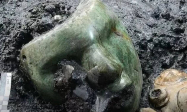 Πράσινη μάσκα 2.000 ετών βρέθηκε στο Μεξικό και όλοι σκέφτηκαν την ταινία με τον Jim Carrey