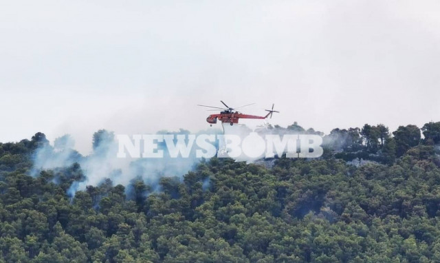 Φωτιά στα Βίλια: Δύο τα κύρια μέτωπα- Μεγάλη μάχη των πυροσβεστών στους πρόποδες του Όρους «Πατέρας»