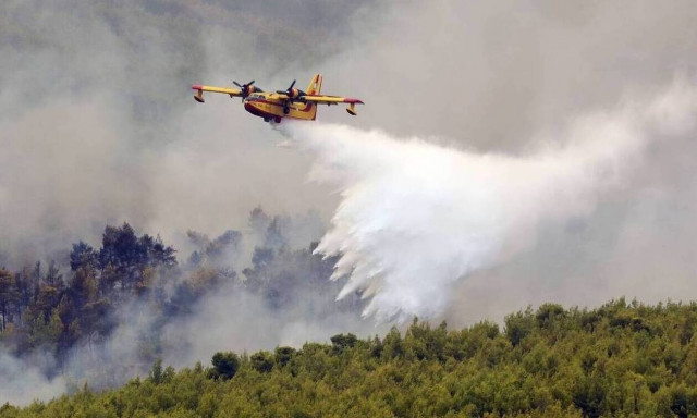 Φωτιά ΤΩΡΑ στο Ωραίο Ξάνθης - Καίει δασική έκταση