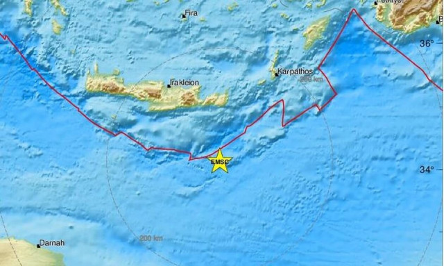 Σεισμός 3,9 Ρίχτερ στην Κρήτη