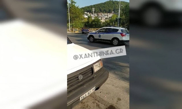 Ξάνθη: Τροχαίο μετά από καταδίωξη διακινητή (video)