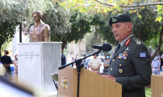 Συγκίνηση στο μνημόσυνο του Λοχία Κωνσταντίνου Μελιγκώνη - Αποκαλυπτήρια της προτομής του