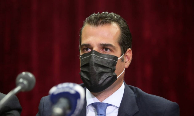 Ο υπουργός Υγείας, Θάνος Πλεύρης