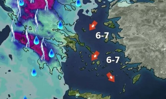 Κακοκαιρία με βροχές, καταιγίδες και θυελλώδεις ανέμους (3/9)