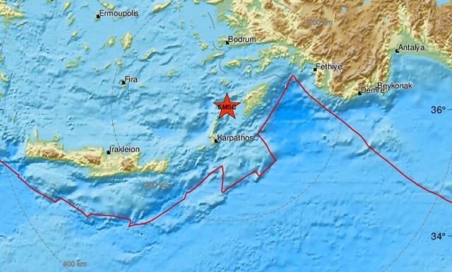 Σεισμός ΤΩΡΑ κοντά στη Ρόδο (pics)